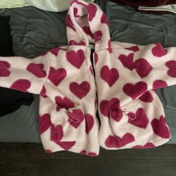 PINK EXTREME HEARTS HOODIE