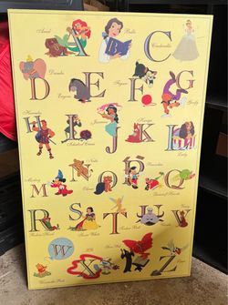 Disney Alphabet Wall Art
