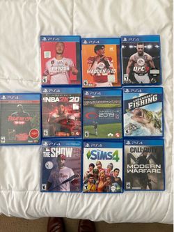 PS4 for sale! 10 games included. $150 obo