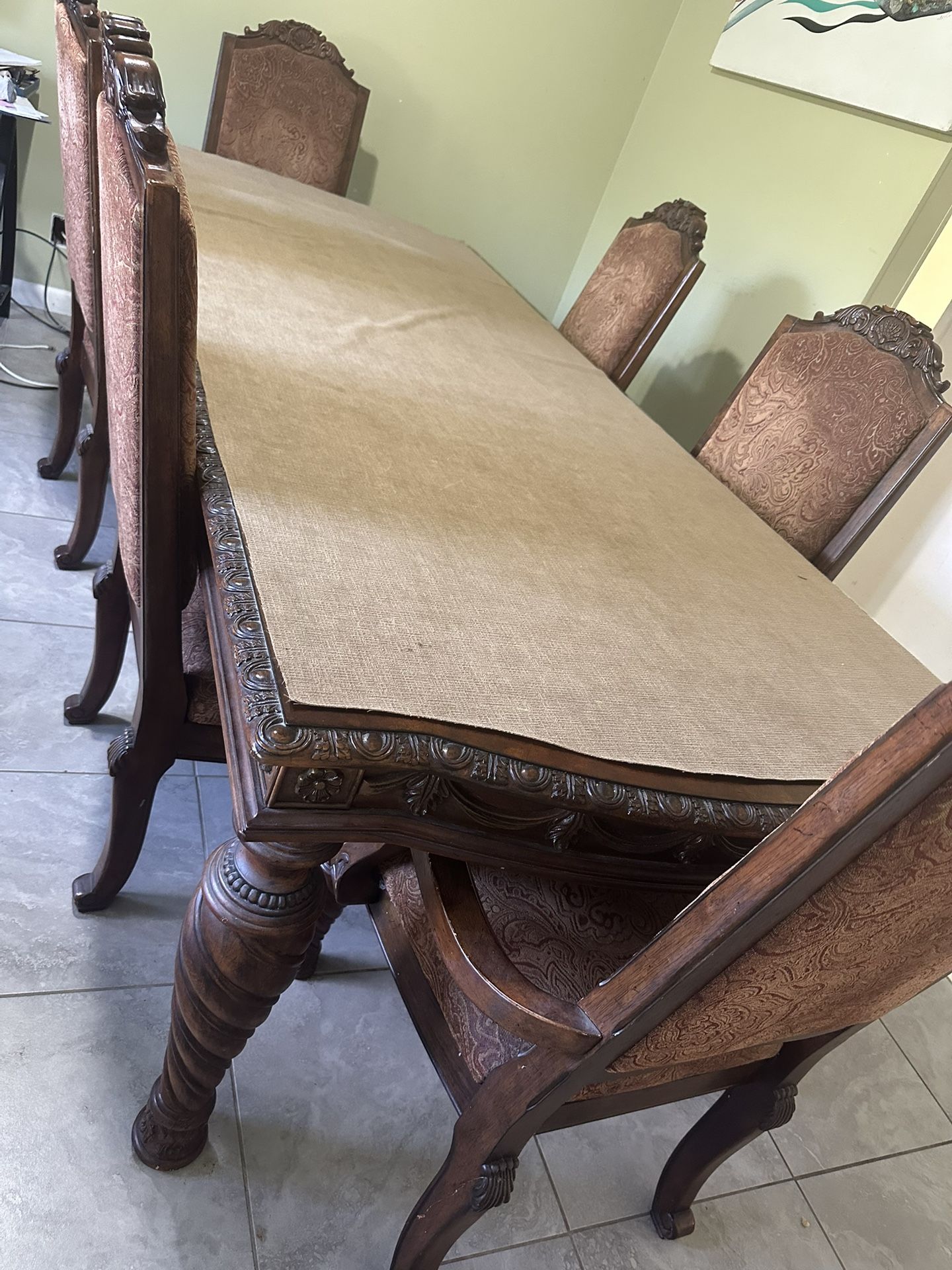 Wood 🪵 Dinning Room Set Luxury Table!