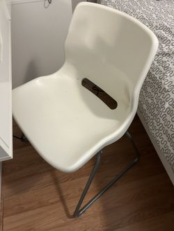IKEA chair, plastic and metal