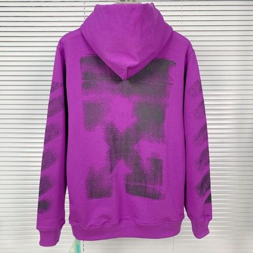 OFF OW WHITE Oil Painting Arrow Hoodies Couple Outerwear Jacket for Men and Women