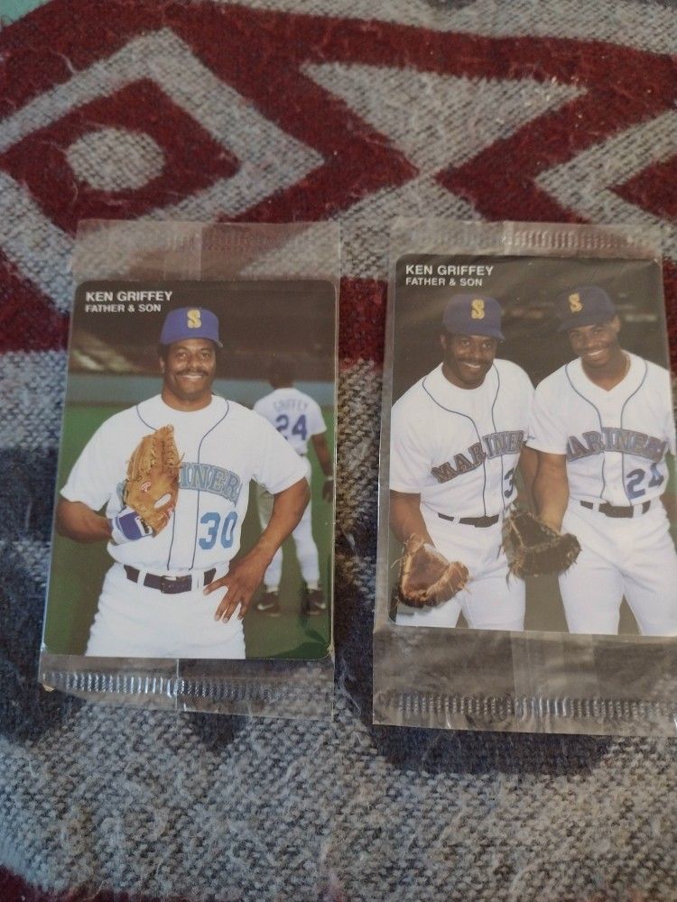 Vintage Sealed Mother's Cookies Cards $5 Each Or Both For $10. Father/ Son Griffey. Plus Dodgers World Series Set,Bazooka Set See Below