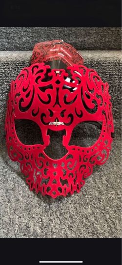 Red Skull Halloween Mask