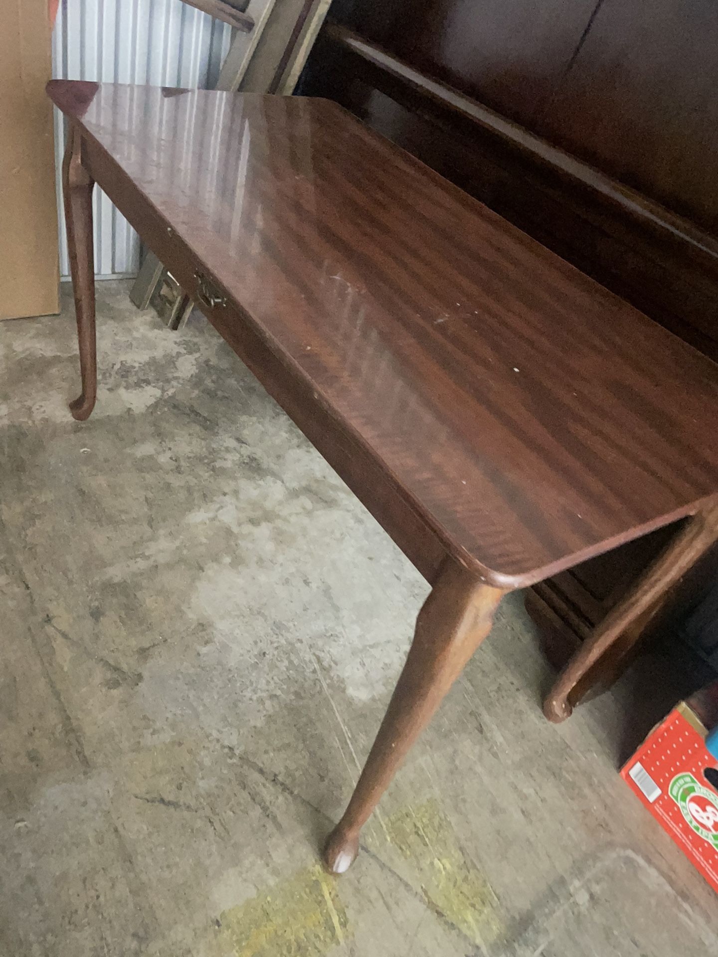 Mahogany Queen Anne Style Office Desk