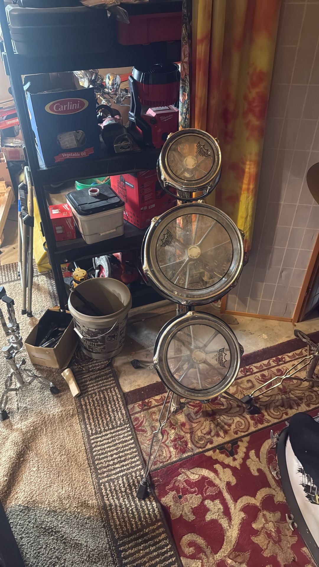 Remo Roto Toms With Heavy Stand