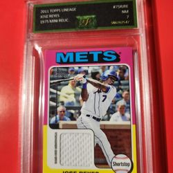 2011 Topps Lineage Mini 1975 Design Relics Jose Reyes #75R-JRE EJE 7 NM