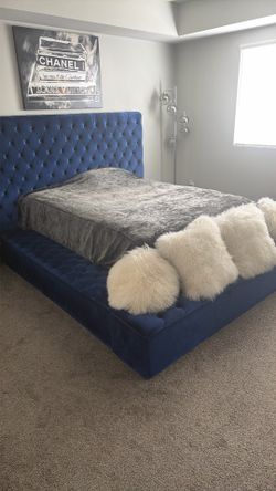 Blue Head Board (Queen)