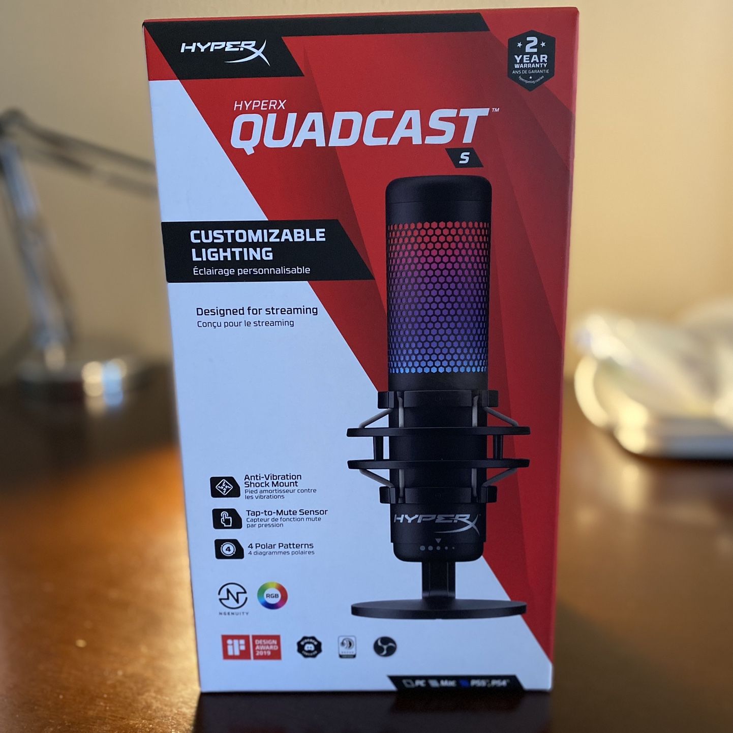 Brand New HyperX Quadcast S Microphone