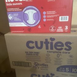 cuties size  2 and size 4 cases $35 