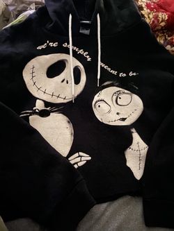 Nightmare Before Christmas Crop Hoodie Size XL
