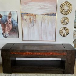 New Artistic Modern Solid wood Console Table or TV stand