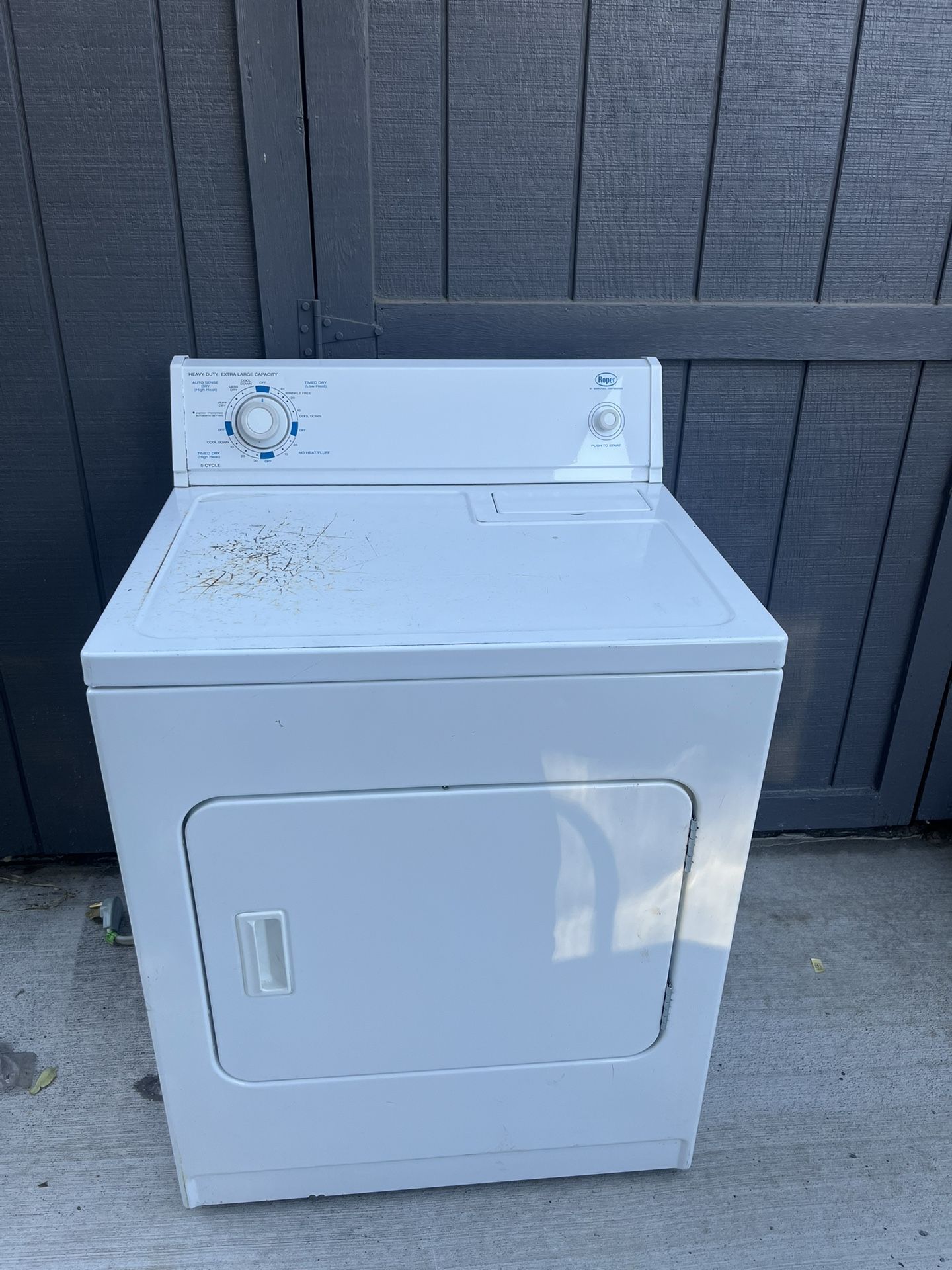 ๐ฅ Roper Heavy Duty Electric Dryer โ Extra Large Capacity, Works Great!