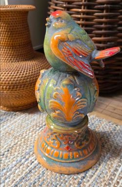 Ceramic bird Shelf decor