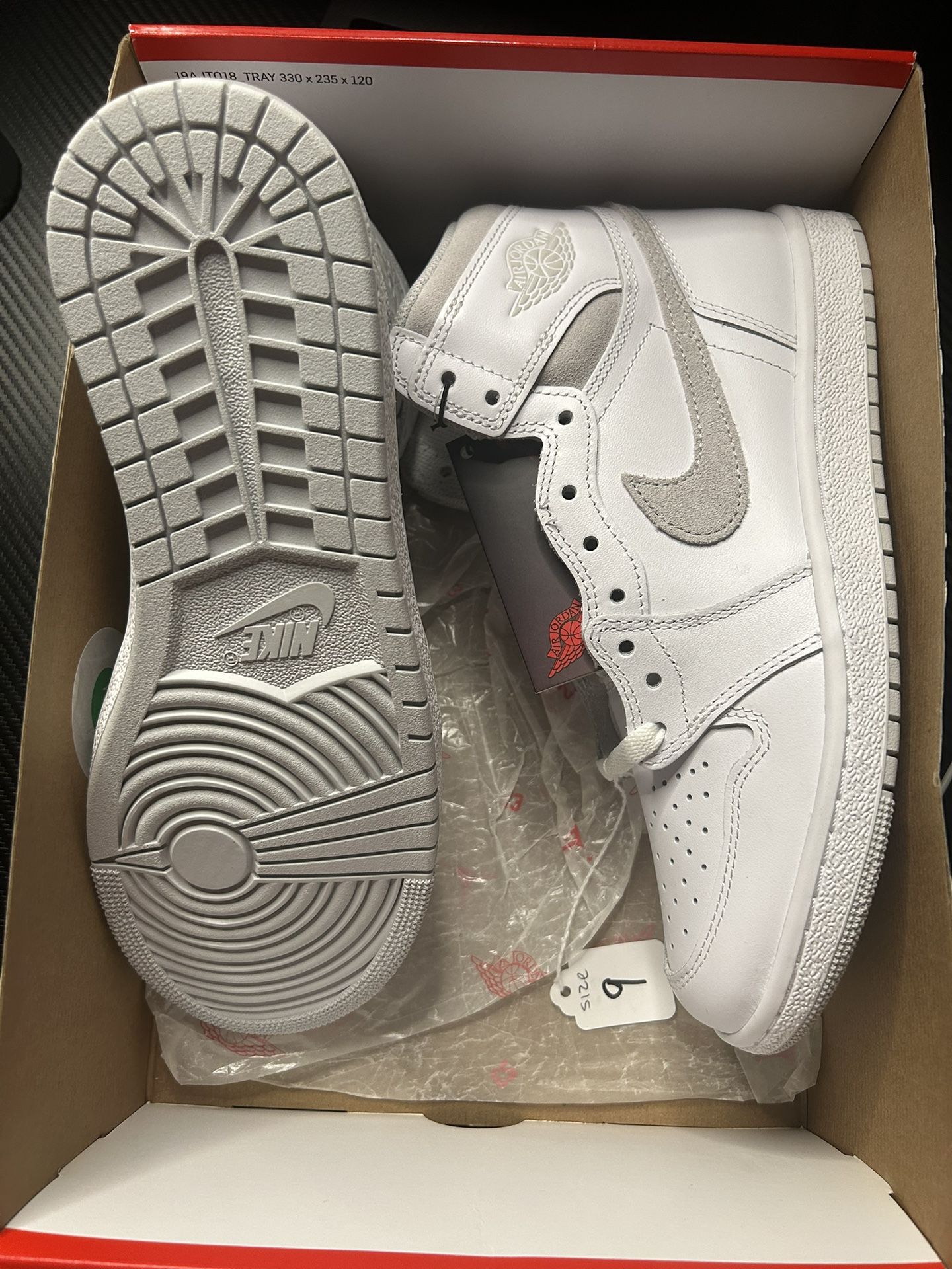 Jordan 1 High Neutral Grey Size 9 New