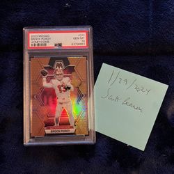 2023 Brock Purdy honeycomb PSA10