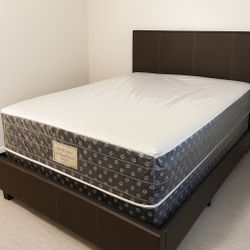 Queen Mattress Come With Bed 🛌 Frame And Free Box Spring - Free Delivery 🚚 Today To Reasonable Distance 
