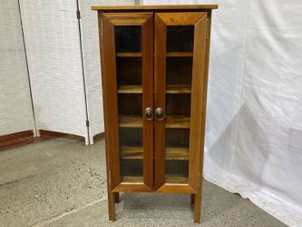 Petite Warm Blonde Display Cabinet