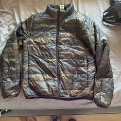 PINK bubble/windbreaker jacket (M)