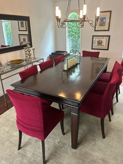 Dining table, 40 x 70”.