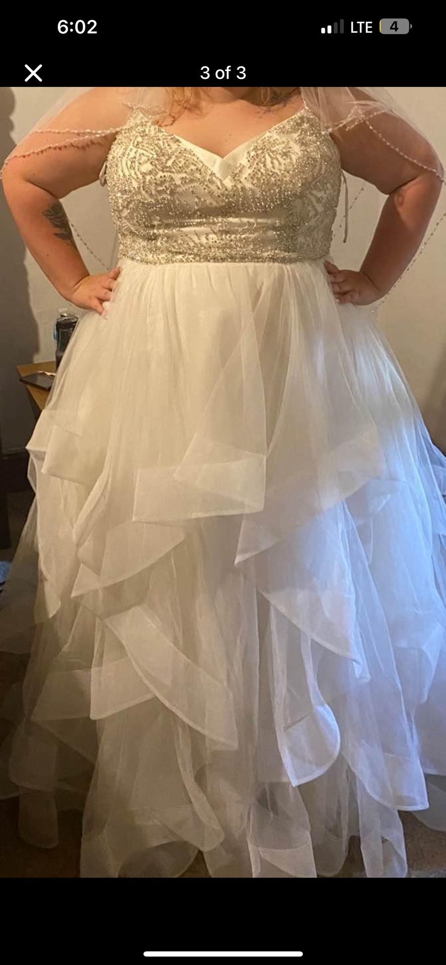 David’s Bridal Plus Dress