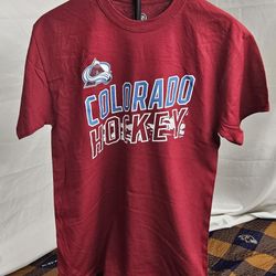 Men's Colorado Avalanche NHL Apparel Maroon Primary Logo T-Shirt Size Medium