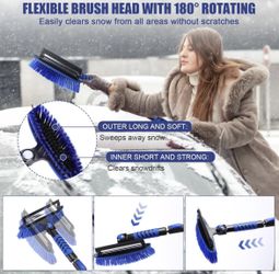 3 in 1 Sturdy Car Extendable Ice Scraper