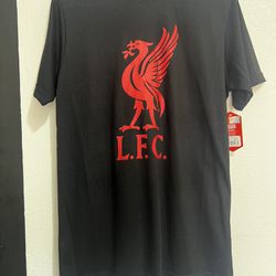 Liverpool Soccer Jersey Training Shirt Sz Small In Black 