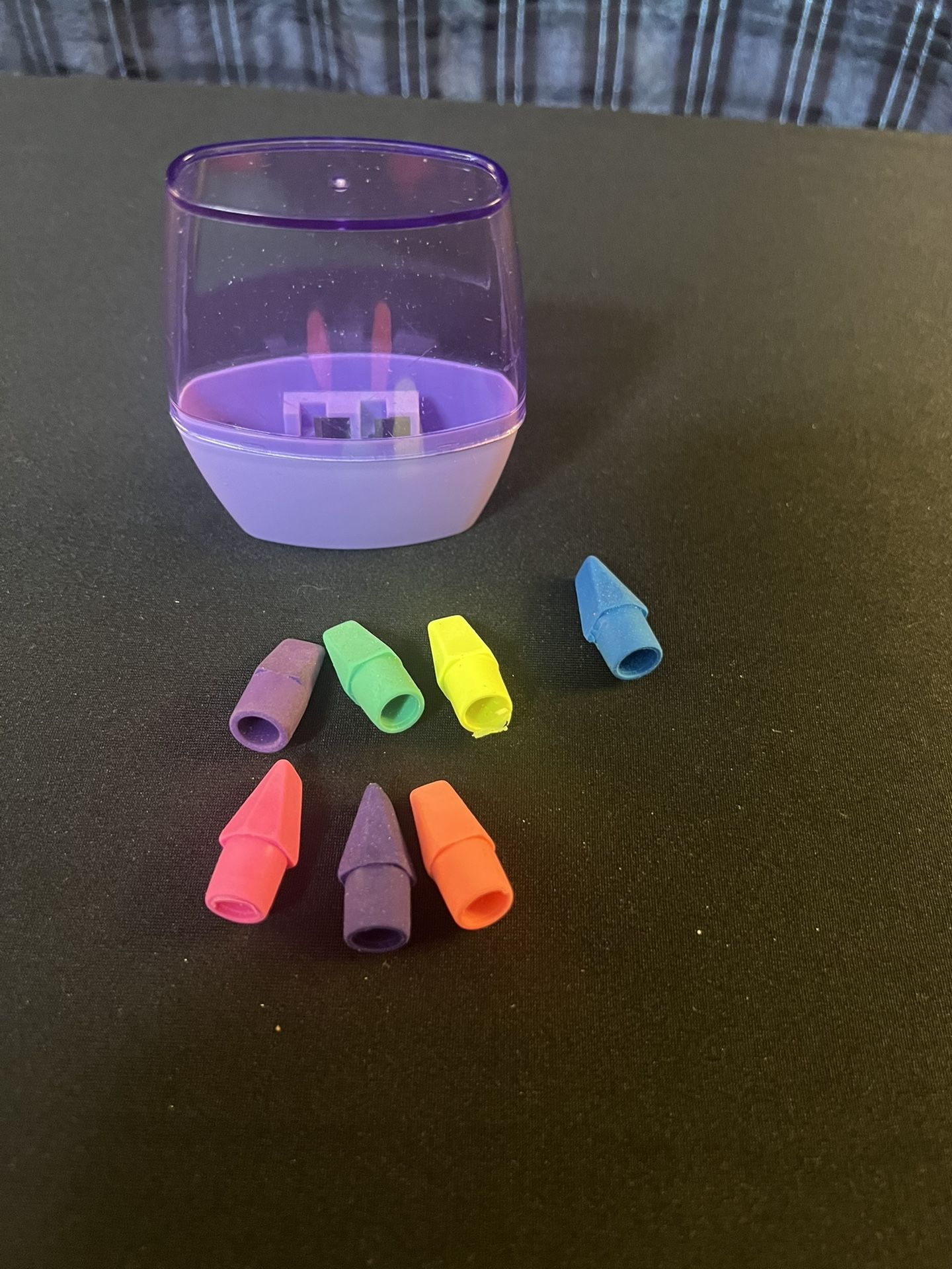 Colorful Pencil Erasers with Sharpener