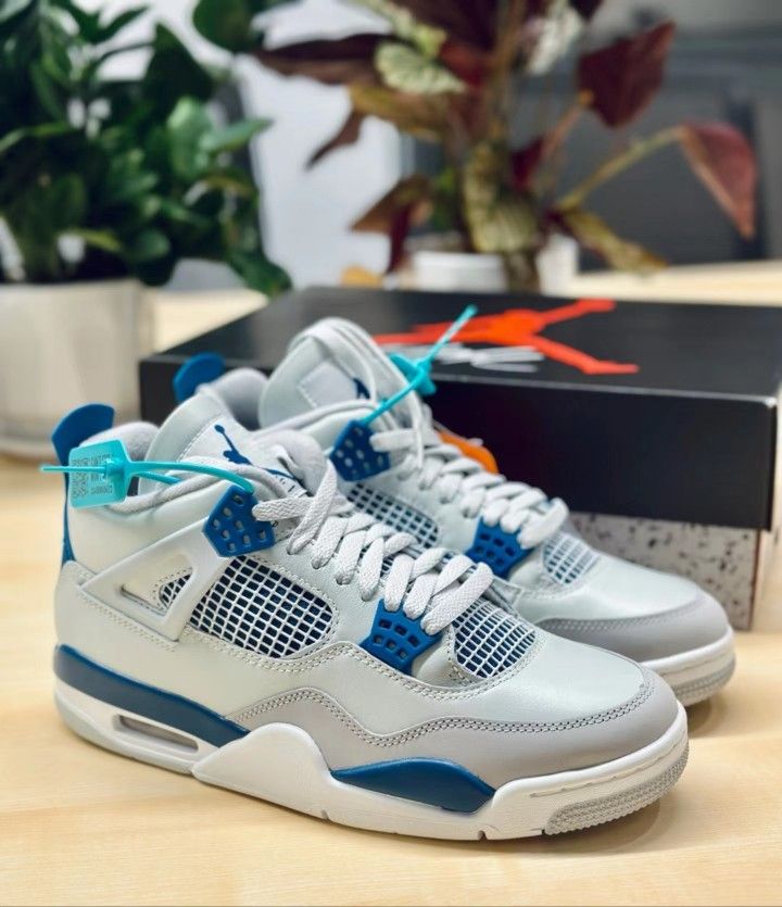 Nike Air Jordan 4 Retro Military Industrial Blue 2024 FV5029-141，Size：9.5 12 13