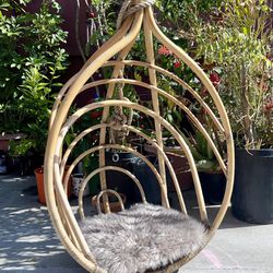 Boho Hanging Rattan Chair