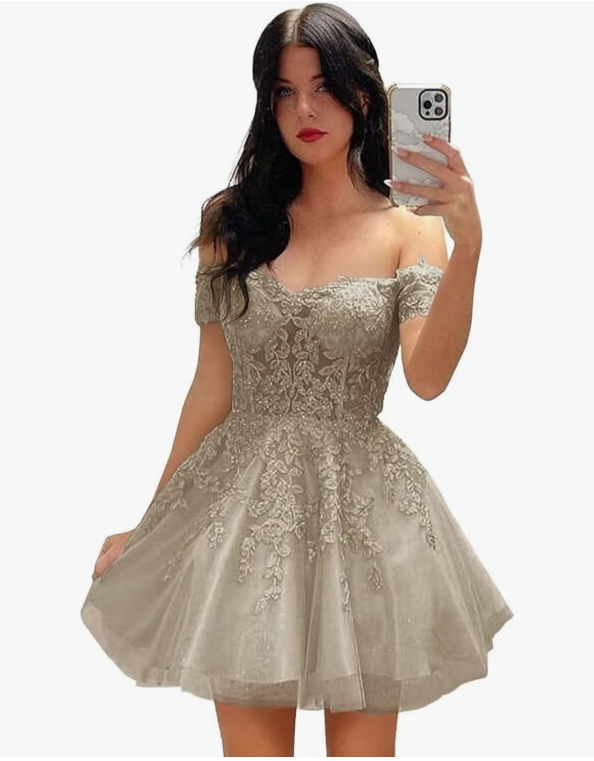 Dress for parties and graduations 2024 Caqui Number 4