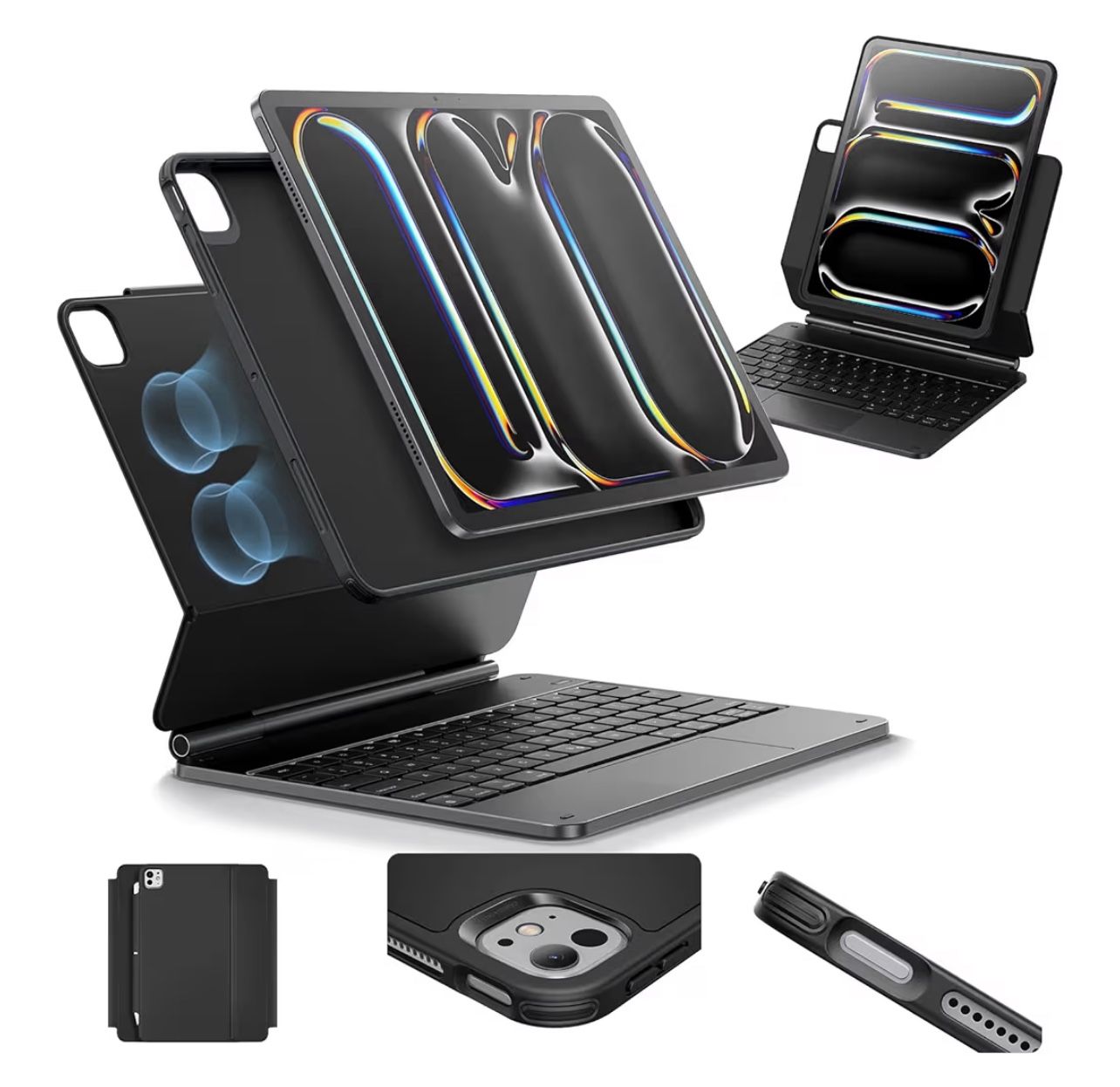 iPad Pro 11 Inch Case with Keyboard (M5/M4, 2025/2024)