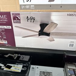 Home Decorators Collection Ashby Park 52 in. White Color Changing Integrated LED Bronze Ceiling Fan with Light Kit and Remote Control