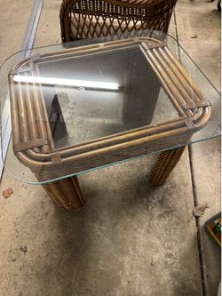 Wicker table