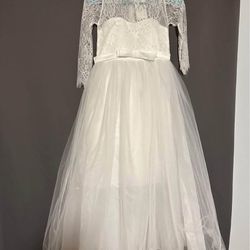 Wedding Dress And Flower Girl Dress
