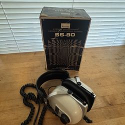 🔥 ULTRA RARE Vintage Sansui SS-80 Headphones - Collectors Piece! 🎧