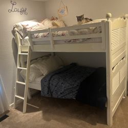 Pottery Barn Twin Bunk Bed + Trundle (see note)
