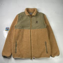100% Authentic ✅ BAPE Fleece Jacket Size XL