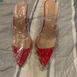 Red Heels (Size 39 Which is a 7 1/2 In Woman)
