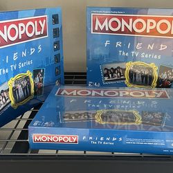 3 MONOPOLY: Friends The TV Series Edition Board Game Brand New Sealed