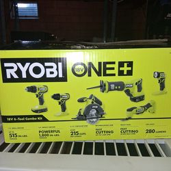 Ryobi 18v 6 tool combo kit