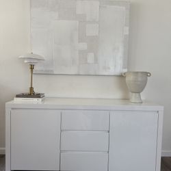 White Lacquered Credenza Allmodern 
