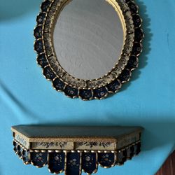 Mirror And Shelf Set $45
