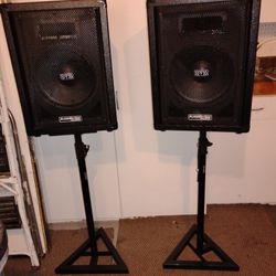 Big Badass Speakers With Stands