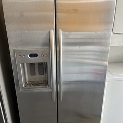 Kitchenaid 36” Stainless Steel Side By Side Door Counter depth Fridge 