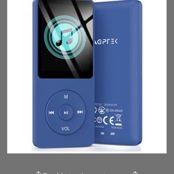 AGPTEK A02S 16GB MP3 Player, 70 Hours Playback Lossless Sound Music Player, Supports Up To 128GB, Dark Blue