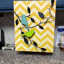 3D Metal Wall Art “BIRDS” 14x18