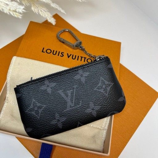 Black LV Coin & Money Pouch