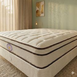 New Queen Mattress And Box Spring 2pc Bed Frame Is Not Included  